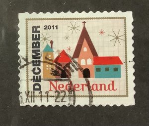 Netherlands 2011 Scott 1400e used - December stamp, Christmas,  Church