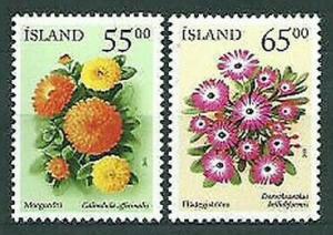 2001 Iceland 974-975 Flowers