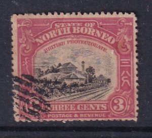 North Borneo 1909 Sc 138 Railroad 3c cto