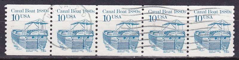 Used PNC5 10c Canal Boat 1 Overall Tag US 2257a