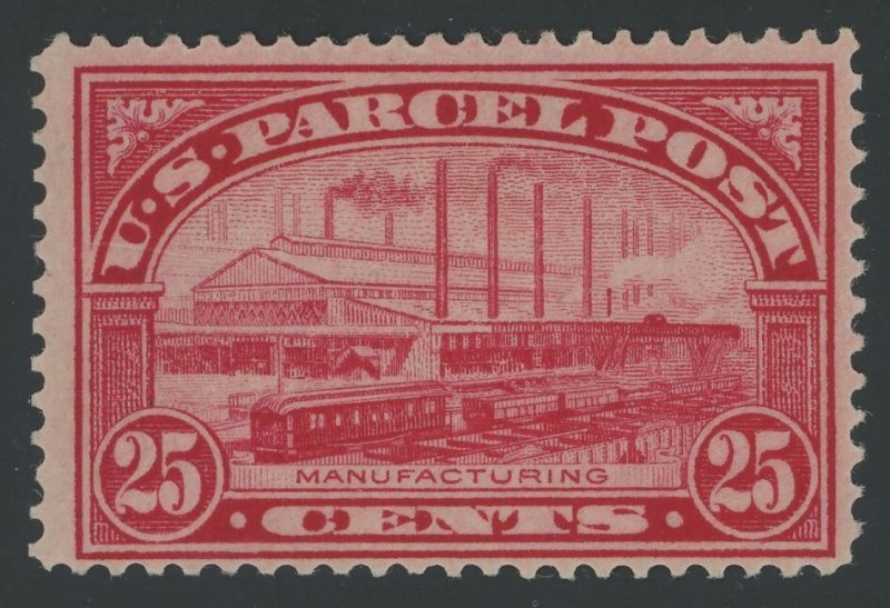 USA Q9 - 25 cent Parcel Post - Fine Mint light hinged Cat $52.50