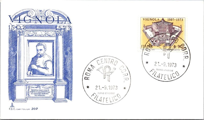Italy FDC 1973 - Vignola - Rome - F42701