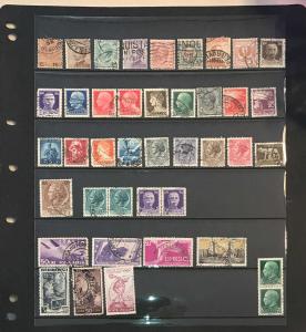 Italy early issues-all used