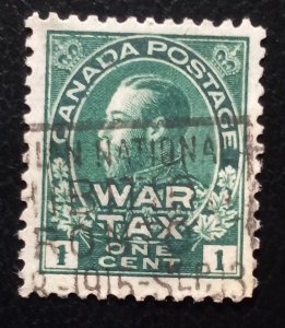 CANADA MR1 (1915) VF/XF Used W/Fancy Machine Cancel