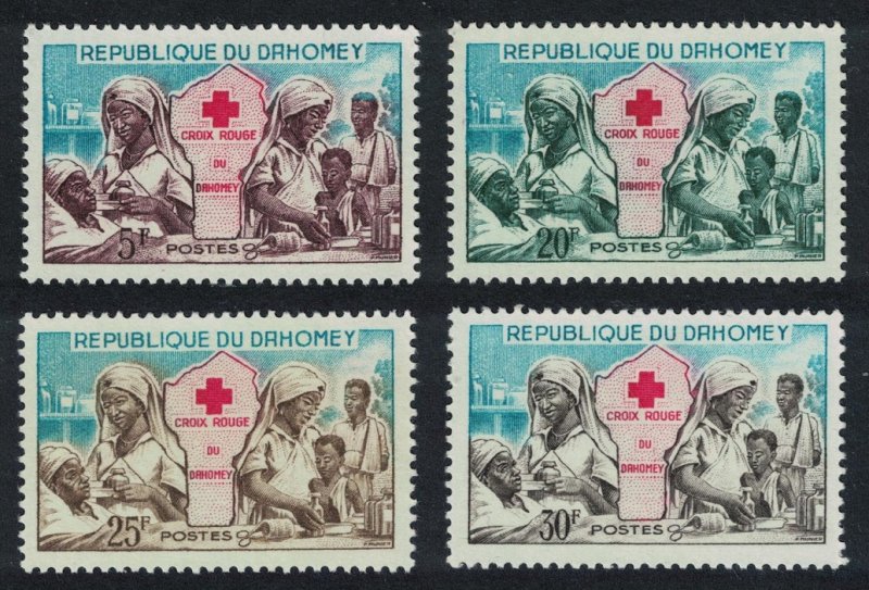 Dahomey Red Cross 4v 1962 MNH SG#168-171 MI#196-199