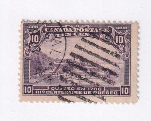CANADA # 101 USED 10cts QUEBEC ISSUE LUV QUEBEC CAT VALUE $80 AT 20%