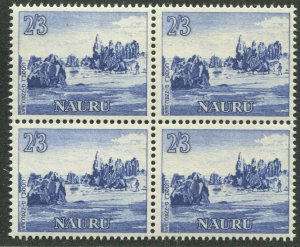 NAURU #55 MINT BLOCK OF 4 NH