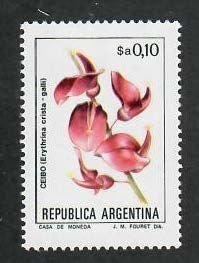 Argentina; Scott 1430; 1983;  Unused; NH; Flowers