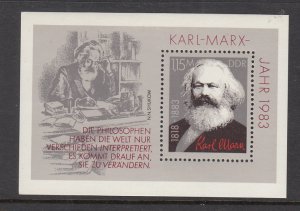 Germany DDR 2338 Marx Souvenir Sheet MNH VF
