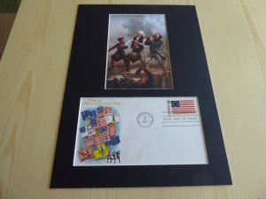American Revolutionary War photograph and 1968 USA FDC