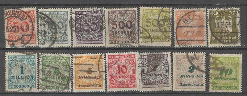 COLLECTION LOT # 4493 GERMANY 14 STAMPS 1923+ CV+$21