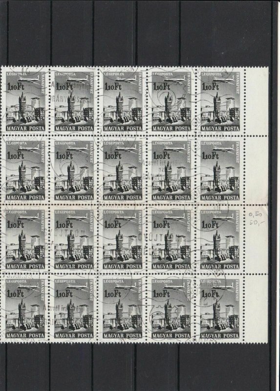 Hungary Plane Over Frankfurt USED 1966 Stamps Ref 31368