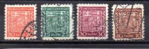 Czechoslovakia 154-157 used