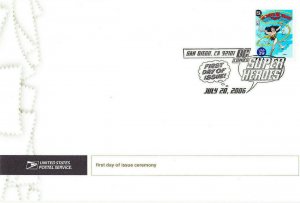 USPS First Day Ceremony Program #4084m Wonder Woman Cover DC Comics 2006