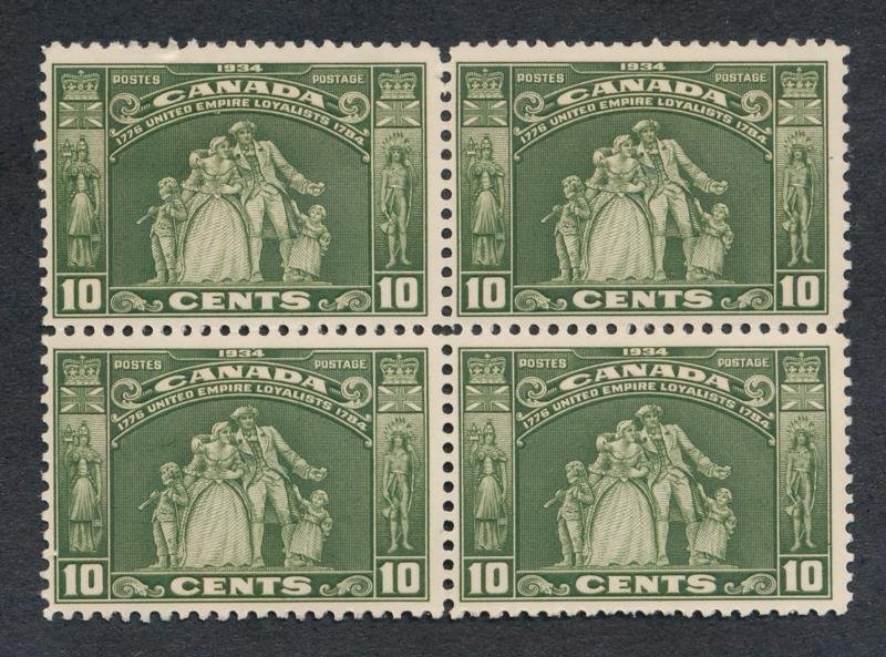 CANADA 209 MINT F-VF NH BLOCK OF 4 LOYALISTS