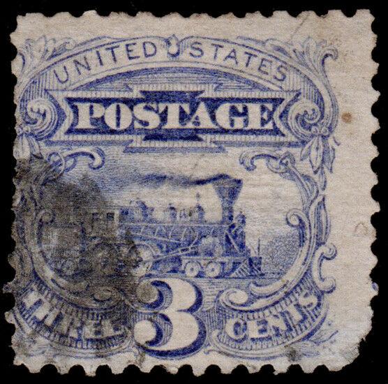 United States Scott 114 (1869) Used G-F, CV $16.00 D