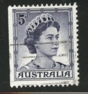 Australia Scott 319a Used QE2 die 2