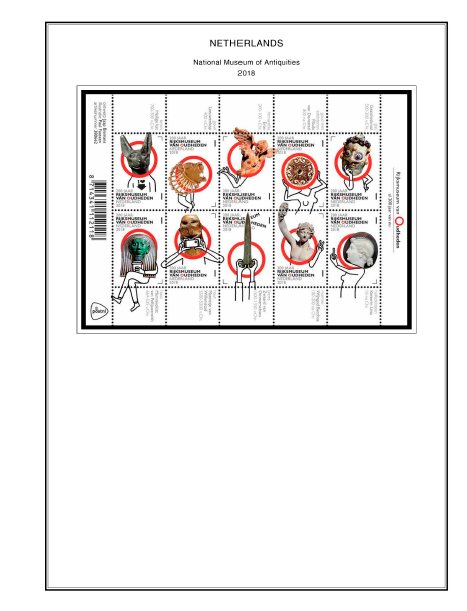 COLOR PRINTED NETHERLANDS 2011-2020 STAMP ALBUM PAGES (159 illustrated pages)