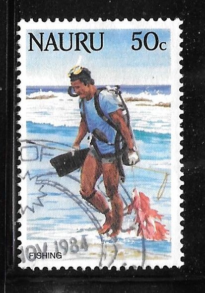 Nauru 294: 50c Sport Divers, used, VF