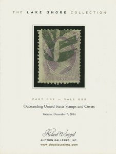 Lake Shore Collection of U.S., Robert A. Siegel, Sale 888 Catalog,Dec. 7, 2004