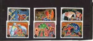 AJMAN 1971 FAIRY TALES/BARON MUNCHHAUSEN SET OF 6 STAMPS PERF. MNH