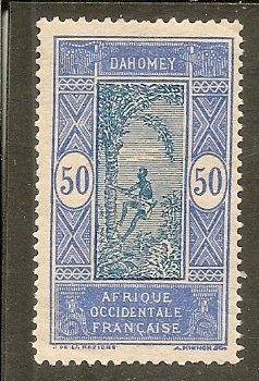 Dahomey   Scott 65  Man Climbing Tree   Unused