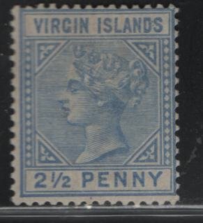 VIRGIN ISLANDS, 15, HINGED REMNANT, 1935, Silver Jubilee issue