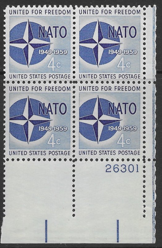 US #1127 PB.  NATO