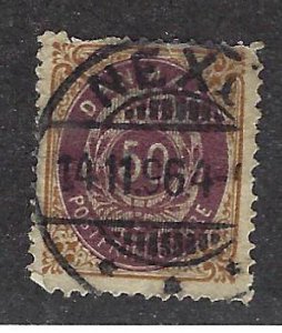 Denmark SC#33 Used Perf faults SCV$37.50...Worth a Close Look!