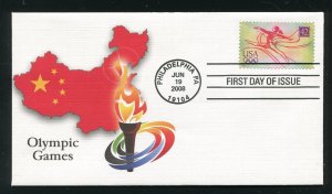 4334 Beijing China Olympic Games First Day Cover FDC 2008 Fleetwood