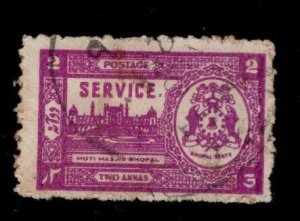 India - Bhopal Feudatory state  Scott o51 Official Used