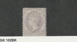 St. Lucia, Postage Stamp, #13 Mint Hinged, 1864, JFZ