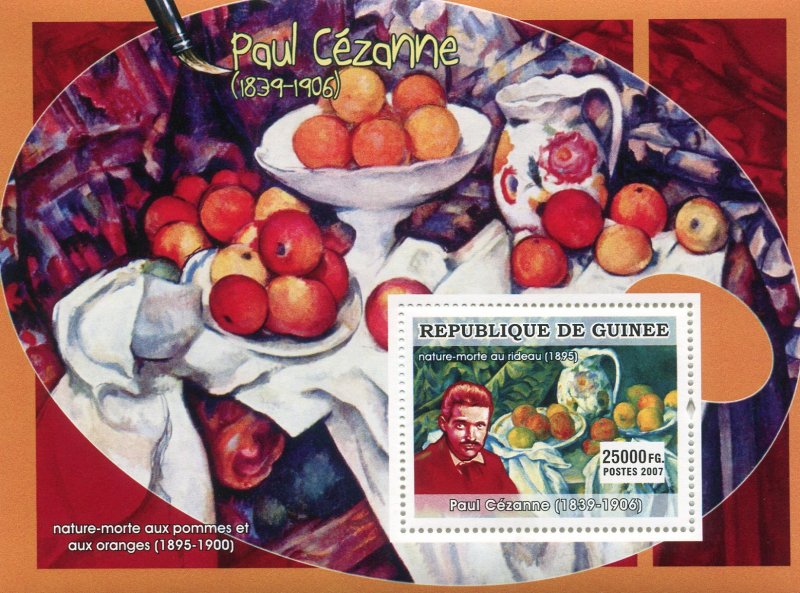 Guinea 2007 PAUL CEZANNE Paintings s/s Perforated Mint (NH)