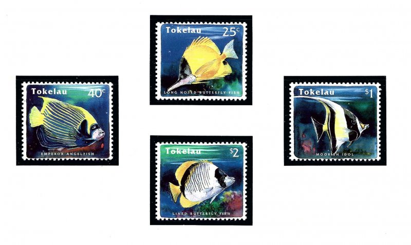 Tokelau Is 208-11 MNH 1995 Reef Fish     (KA)