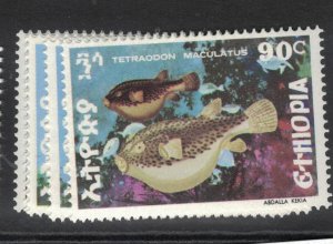 Ethiopia Fish SC 864-8 MNH (2fem)