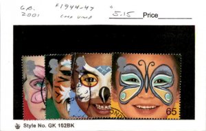 Great Britain, Postage Stamp, #1944-1947 Used, 2000 Face Painting (AD)