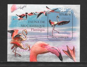 BIRDS - MOZAMBIQUE #2390   FLAMINGO  MNH