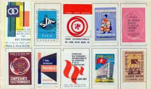 France Old/Modern MH Poster Labels x 50 (NT 3416