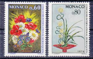 Monaco 1003-04 MNH 1975 Intl. Flower Show