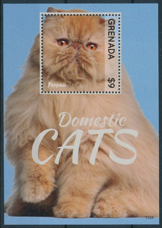 [109190] Grenada 2013 Domestic cats Persian Souvenir Sheet MNH