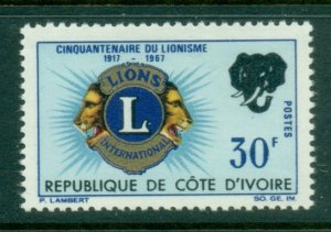 Ivory Coast 1967 Lions Club Intl. MUH