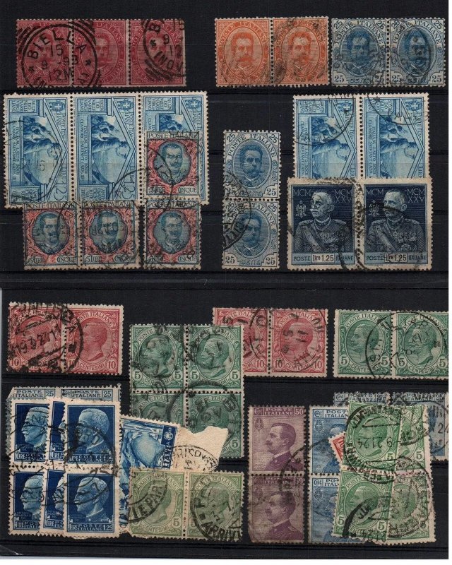 Italy Regno big lot stamp stock of early stamps multiple pieces