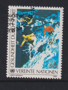 United Nations Vienna  #84 cancelled  1988  Skiing 6s
