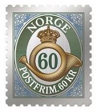 Norway 2015 Definitives Posthorn Hight Face Value 60kr Stamp MNH