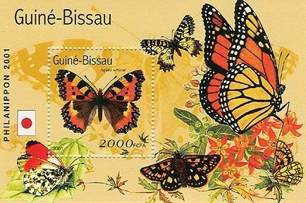 WD05/01/21-Guinea-Bissau - Butterflies Set of 2 Stamp S/S - GB1315