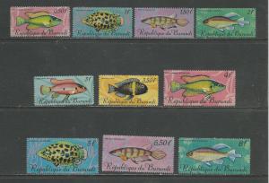 Burundi Scott catalogue # 186-201 Unused Hinged