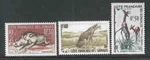 Somali Coast 271-273  MNH  SCV $2.50