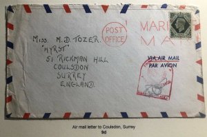 1940s HM Ship British Royal Navy Censored  Cover To Coulsdon England