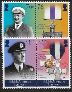 BRITISH ANTARCTIC TERR. SG770/3 2018 END OF WW1 SET MNH