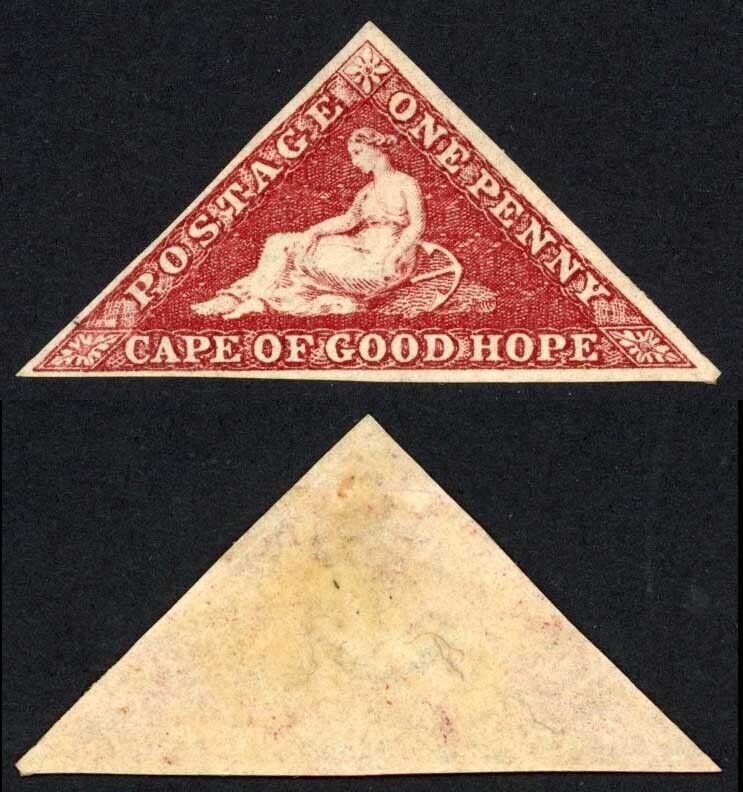 Cape of Good Hope SG18b 1d Deep Brown Red Fine M/Mint Cat 650 pounds